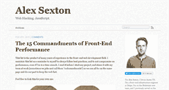 Desktop Screenshot of alexsexton.com