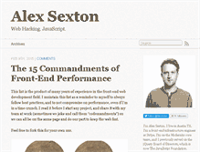 Tablet Screenshot of alexsexton.com